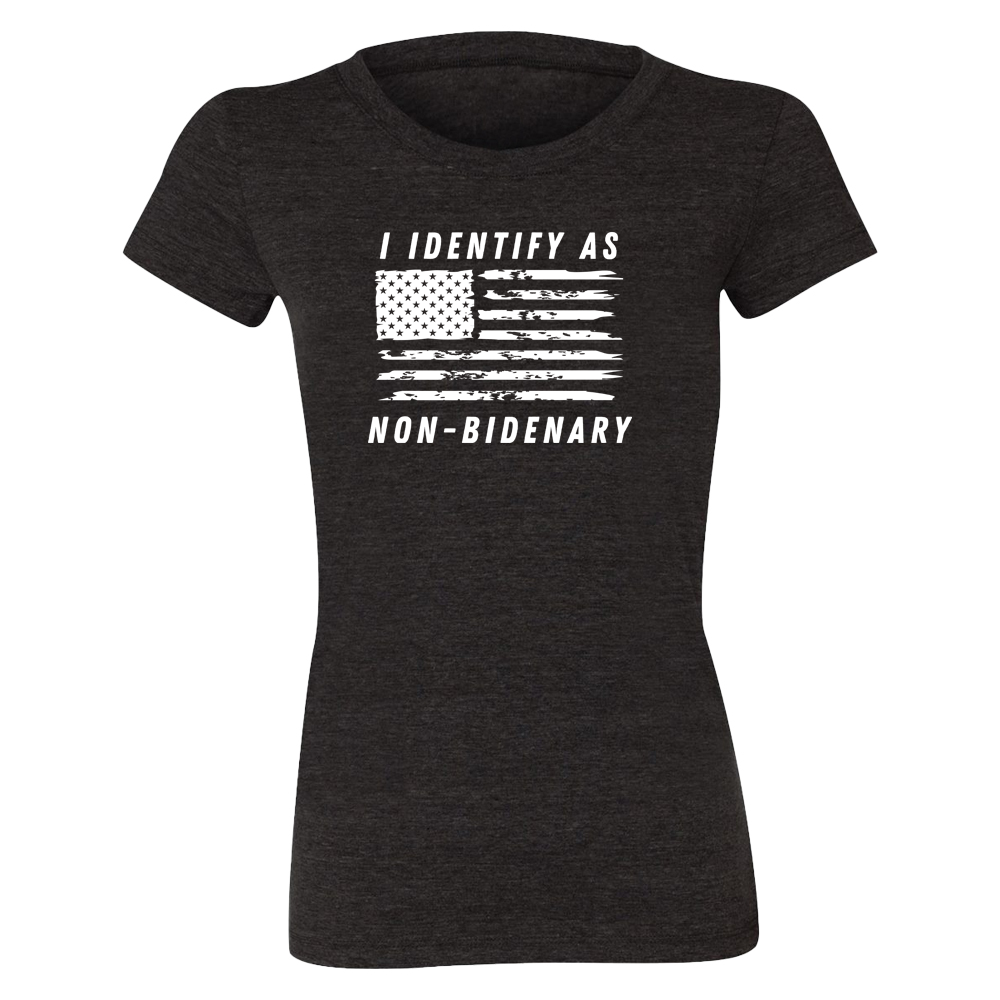 WOMEN'S I IDENTIFY AS NON-BIDENARY T-SHIRT