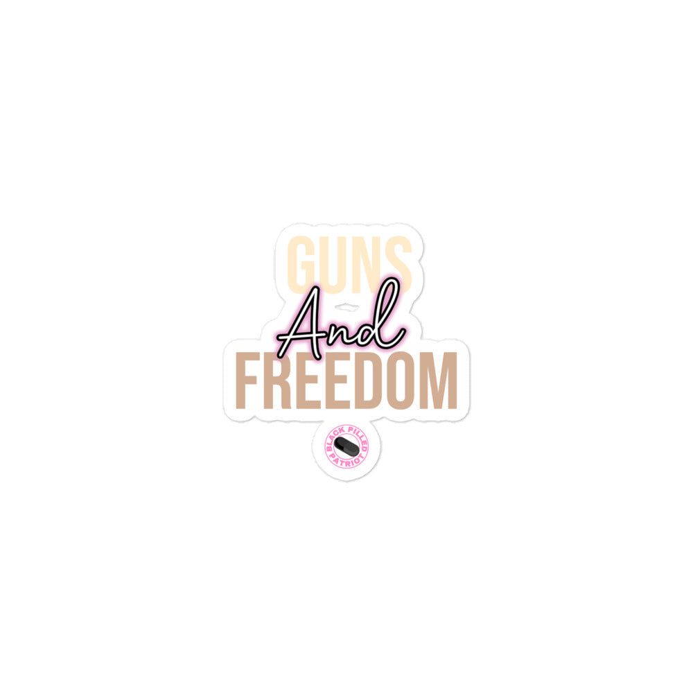 GUNS & FREEDOM STICKER