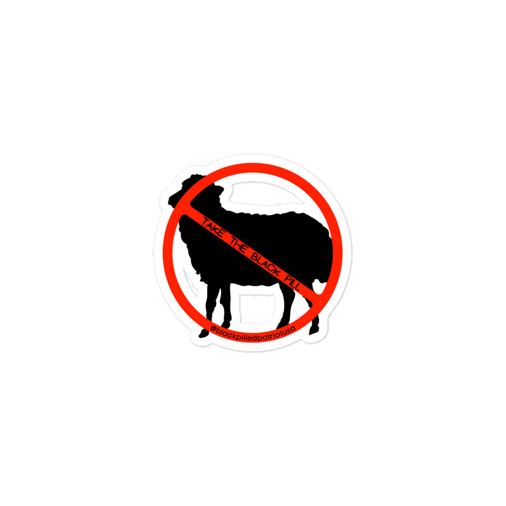 NO SHEEP ZONE STICKER