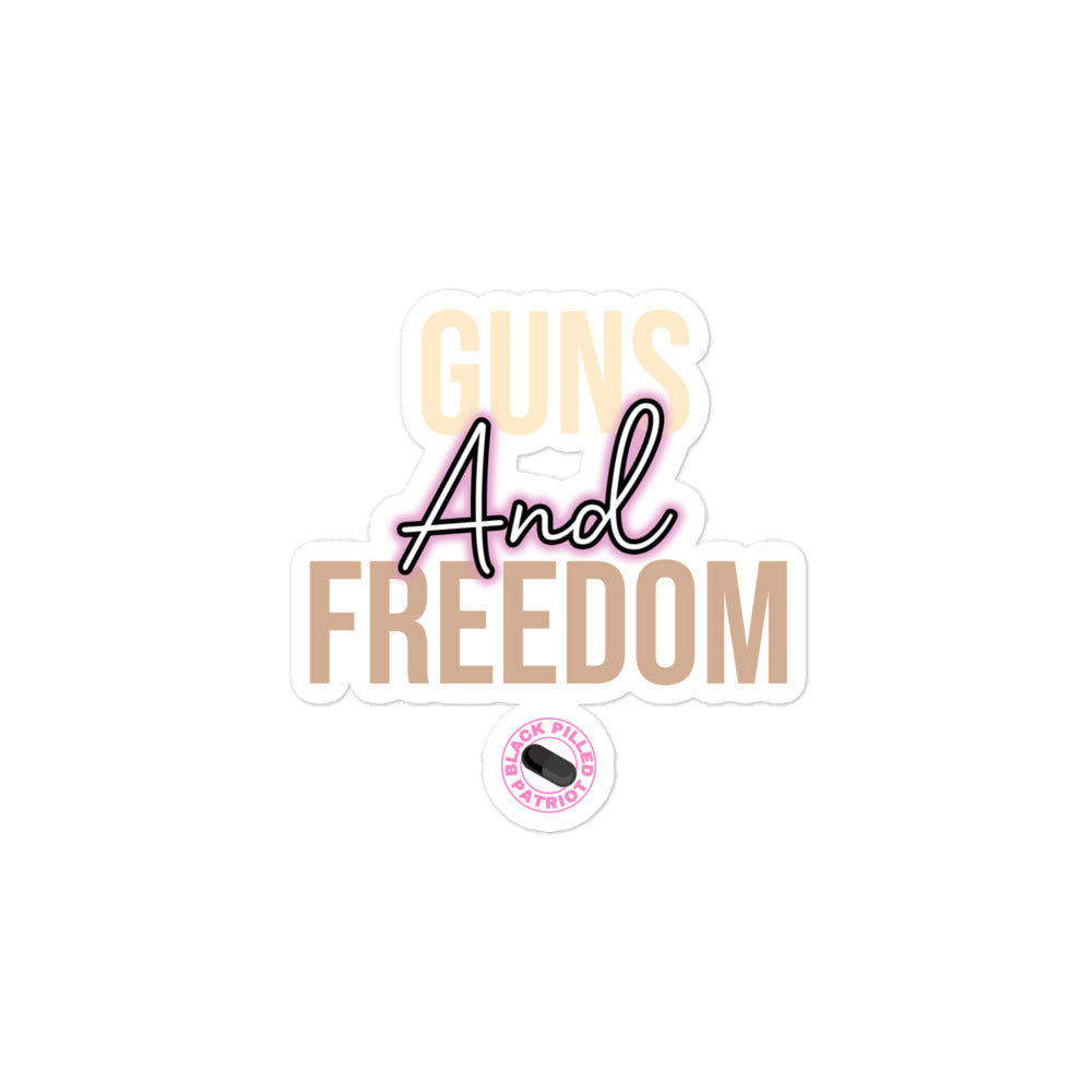 GUNS & FREEDOM STICKER