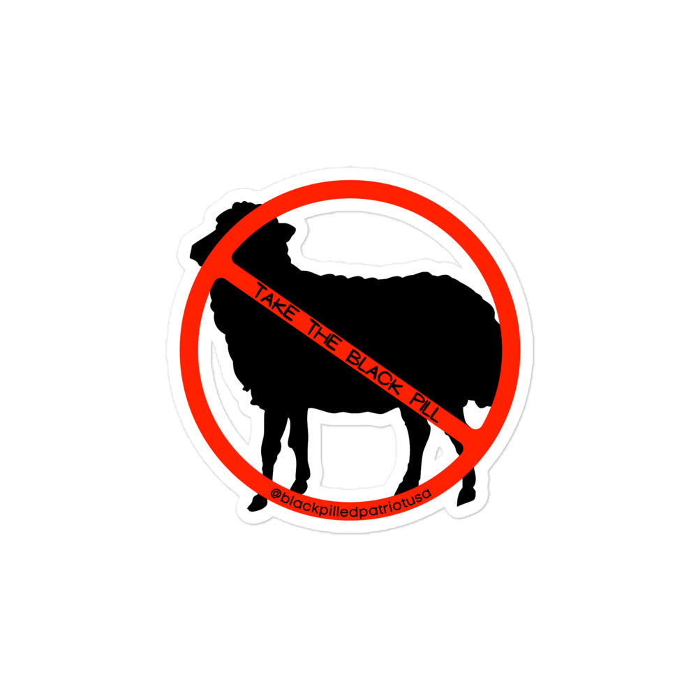 NO SHEEP ZONE STICKER