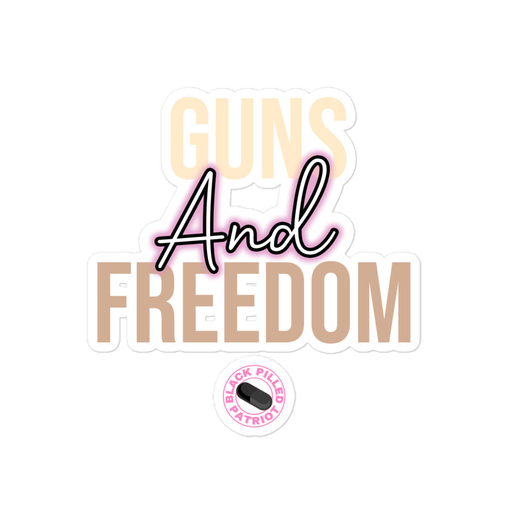 GUNS & FREEDOM STICKER