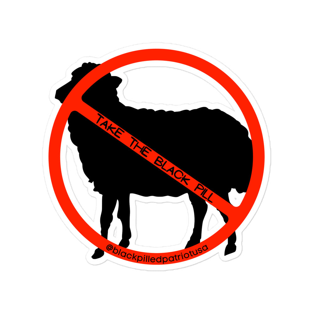 NO SHEEP ZONE STICKER