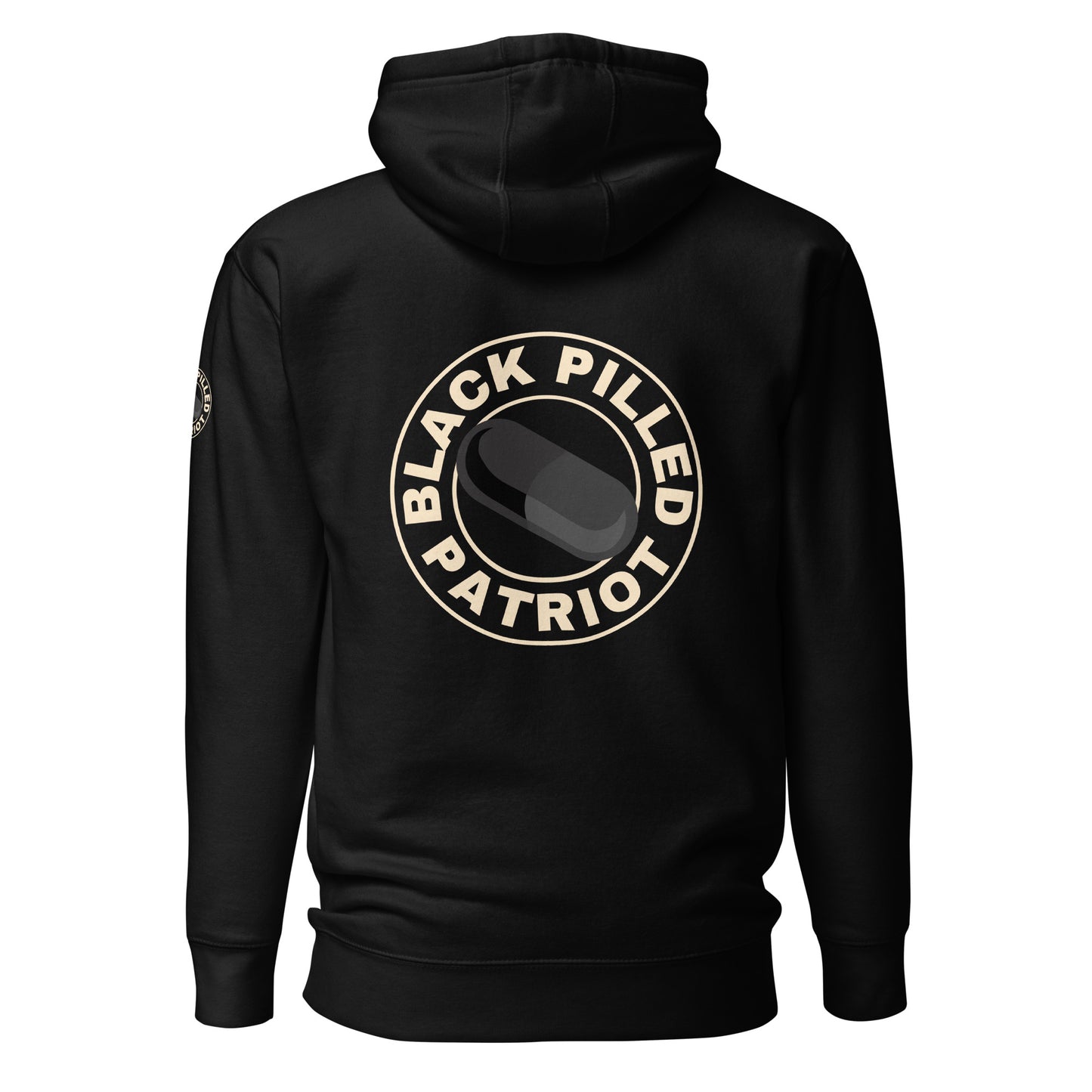 BLACK PILLED PATRIOT LOGO HOODIE