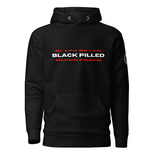 BLACK PILLED PATRIOT SPLIT LOGO HOODIE