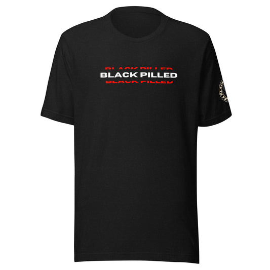 BLACK PILLED PATRIOT SPLIT LOGO T-SHIRT