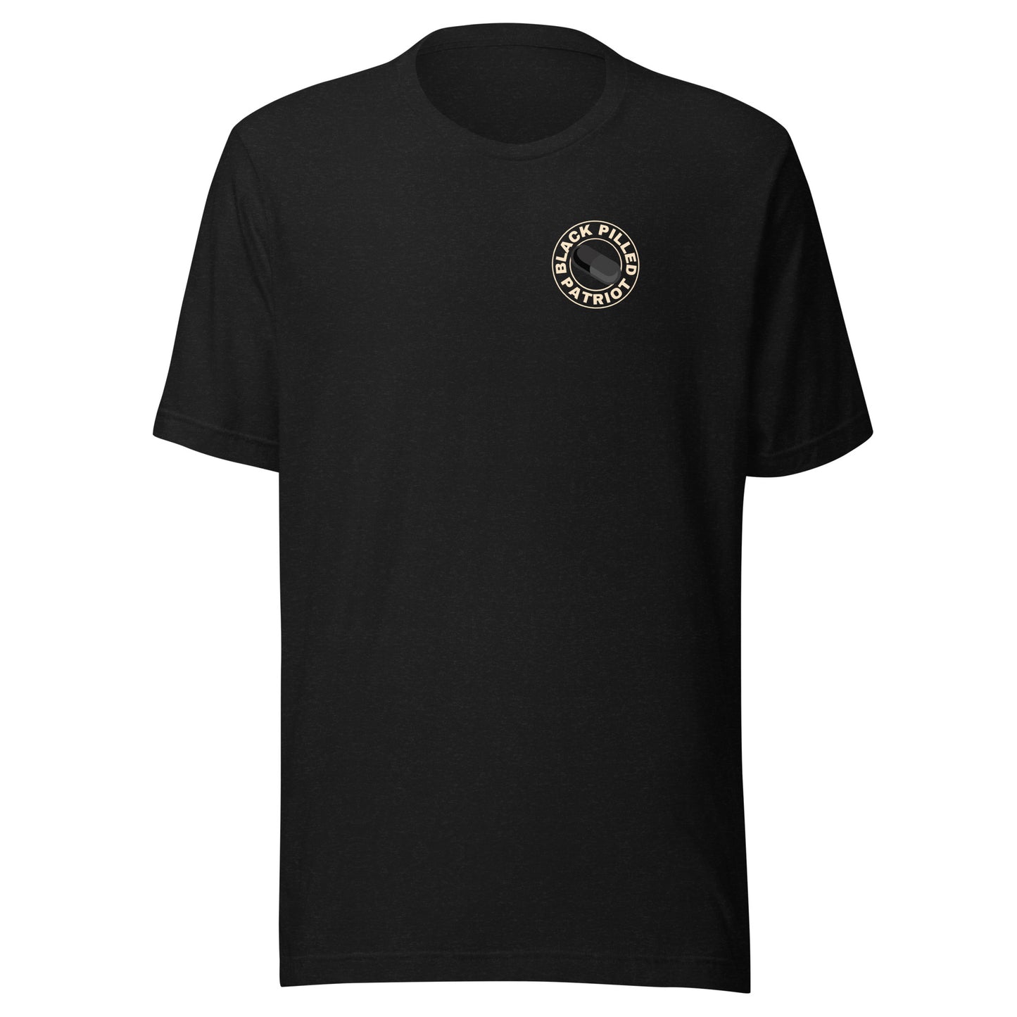 BLACK PILLED PATRIOT LOGO T-SHIRT